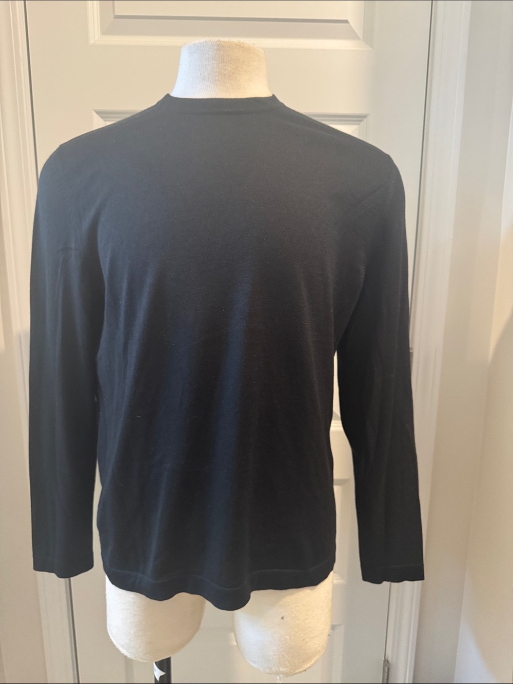 Banana Republic Men’s Black Sweater Size Medium Cotton/Silk/Cashmere